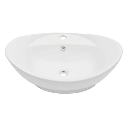 vidaXL Two Piece Bathroom Furniture Set Ceramic Oak