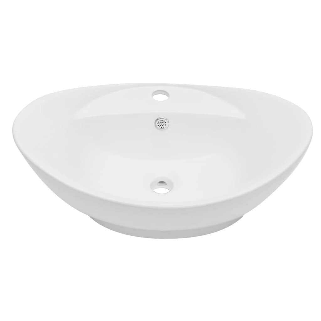 vidaXL Two Piece Bathroom Furniture Set Ceramic Oak