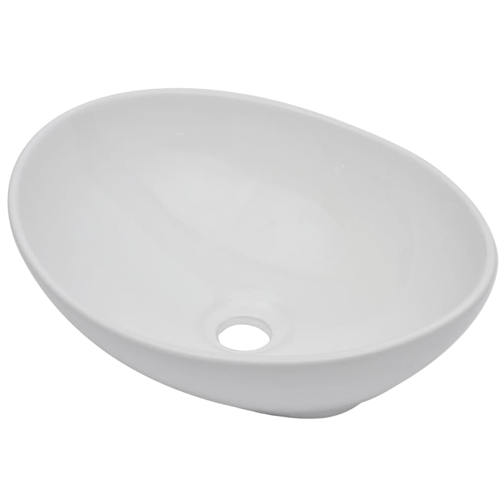 vidaXL Bathroom Furniture Set | Grey, White | Engineered wood, Ceramic | Medium