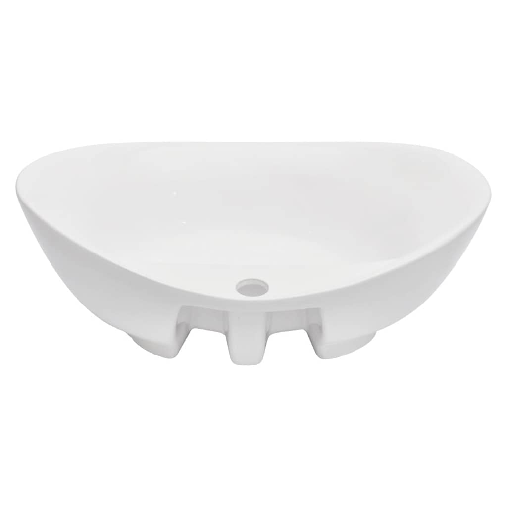 vidaXL Bathroom Furniture Set | Black and White | Engineered wood, Ceramic
