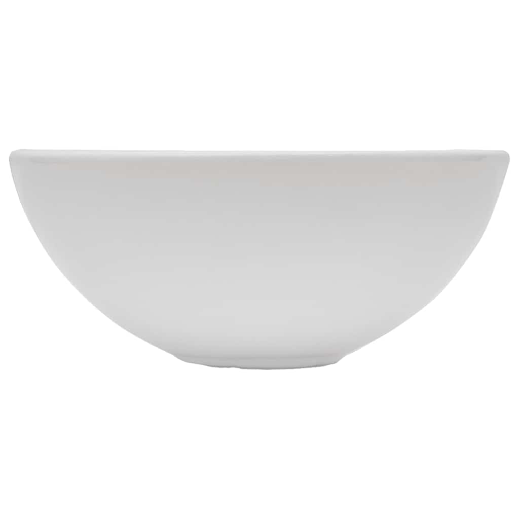 vidaXL Bathroom Furniture Set | White | Engineered wood and ceramic | Medium