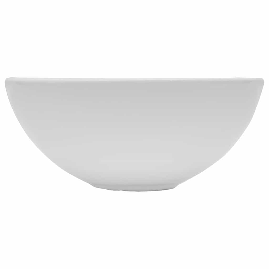 vidaXL Two Piece Bathroom Furniture Set Ceramic White