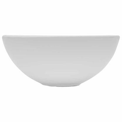 vidaXL Two Piece Bathroom Furniture Set Ceramic White
