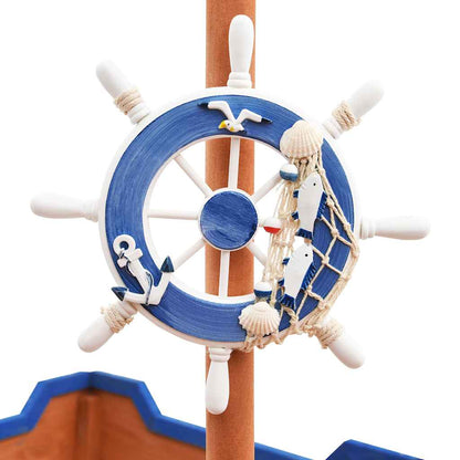 vidaXL Sandbox Pirate Ship Firwood 190x94,5x101 cm