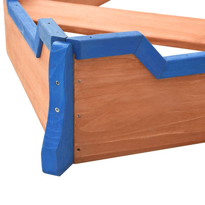 vidaXL Sandbox Pirate Ship Firwood 190x94.5x101 cm