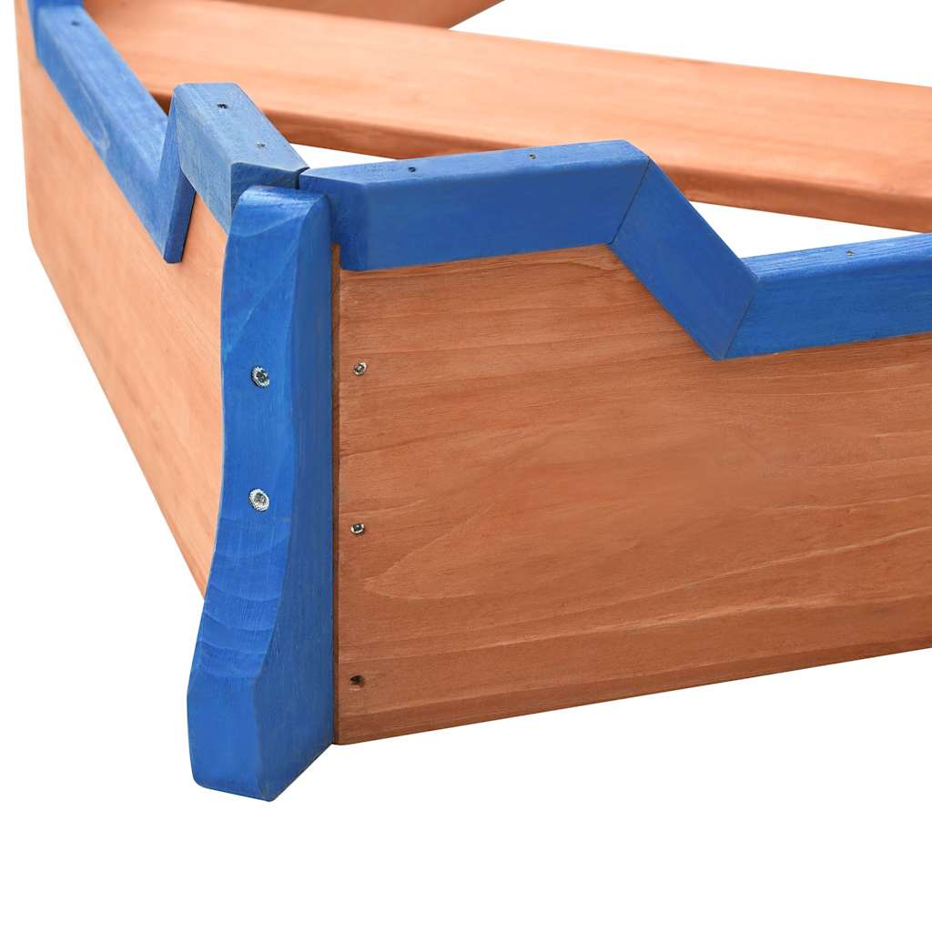 vidaXL Sandbox Pirate Ship Firwood 190x94,5x101 cm