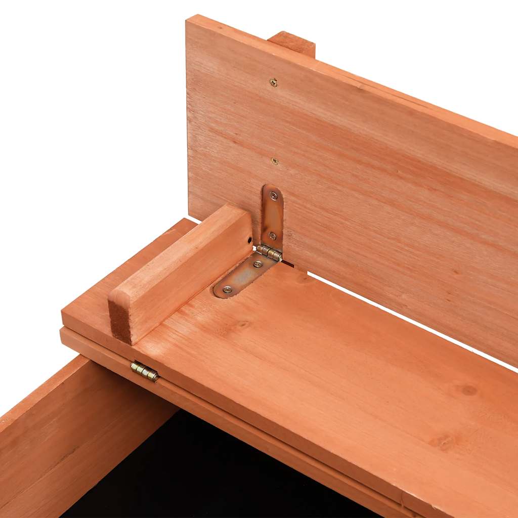 vidaXL Sandbox Firwood 95x90x15 cm