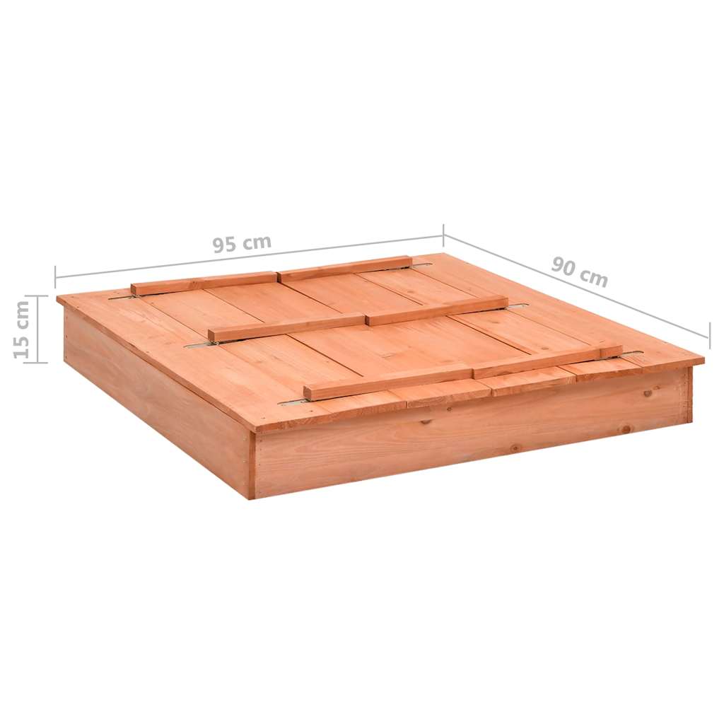 92173 vidaXL Sandbox Firwood 95x90x15 cm