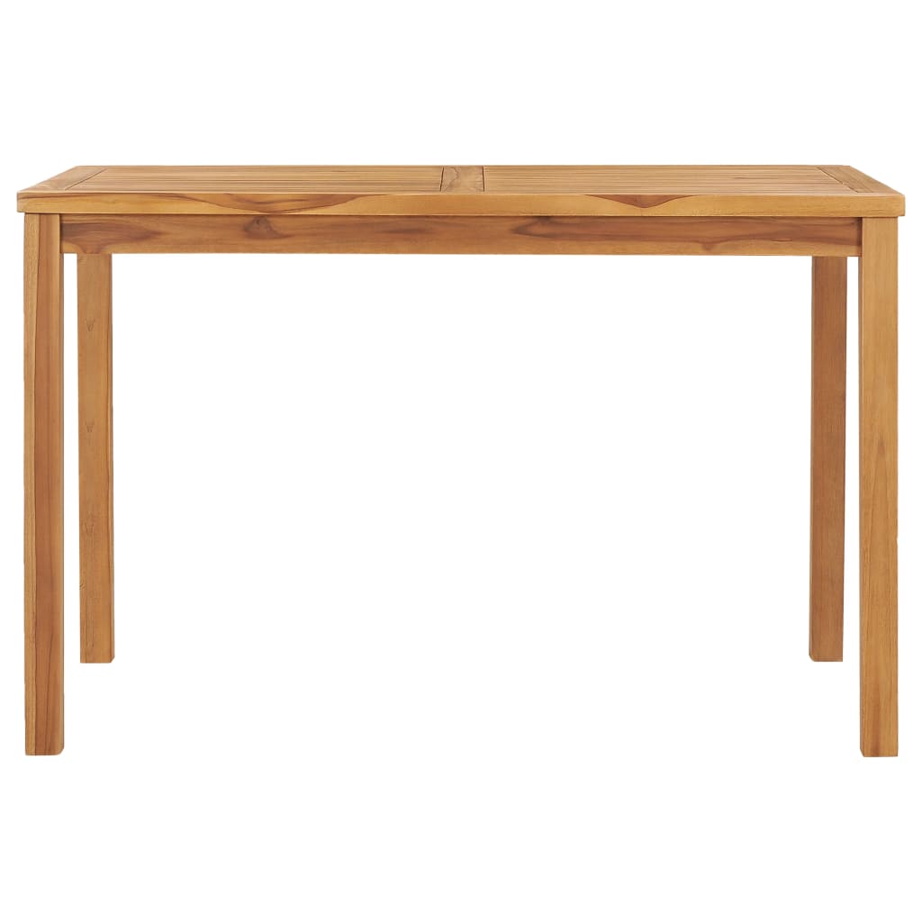 vidaXL Garden Dining Table 120x70x77 cm Solid Teak Wood