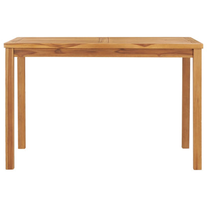 vidaXL Garden Dining Table 120x70x77 cm Solid Teak Wood