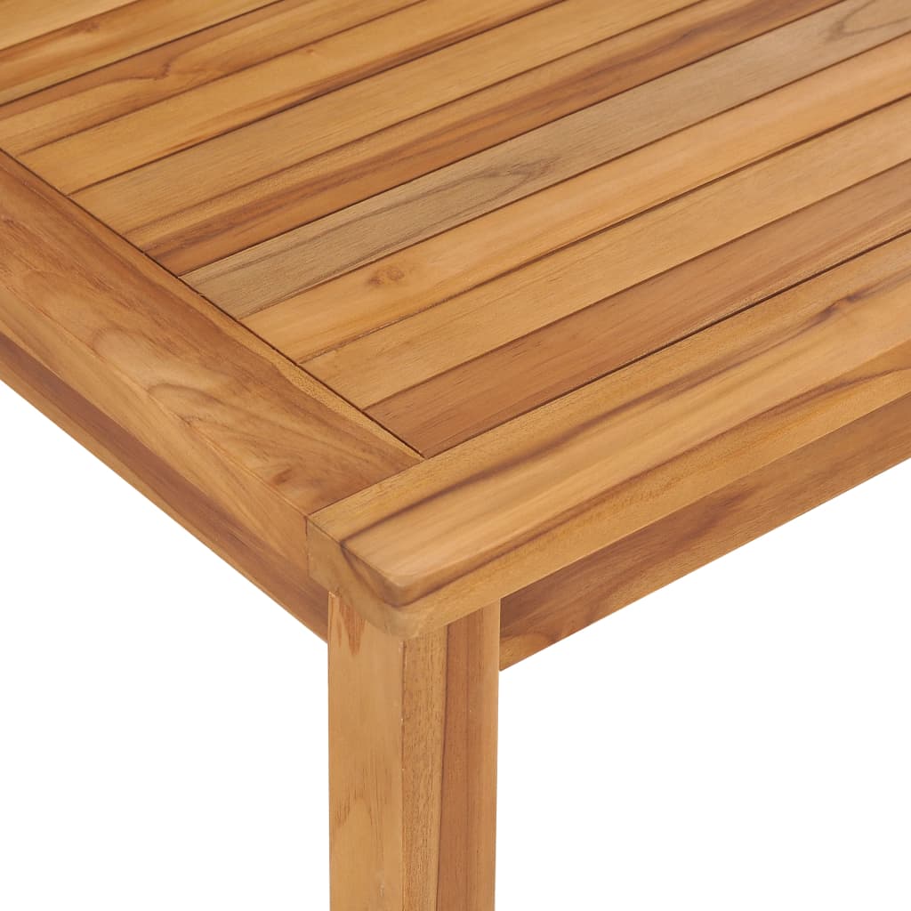 vidaXL Garden Dining Table 120x70x77 cm Solid Teak Wood