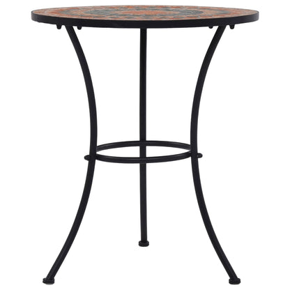 vidaXL Mosaic Bistro Set | Terracotta, Grey, Orange