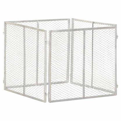 146149 vidaXL Garden Composter 85x85x70 cm Galvanised Iron