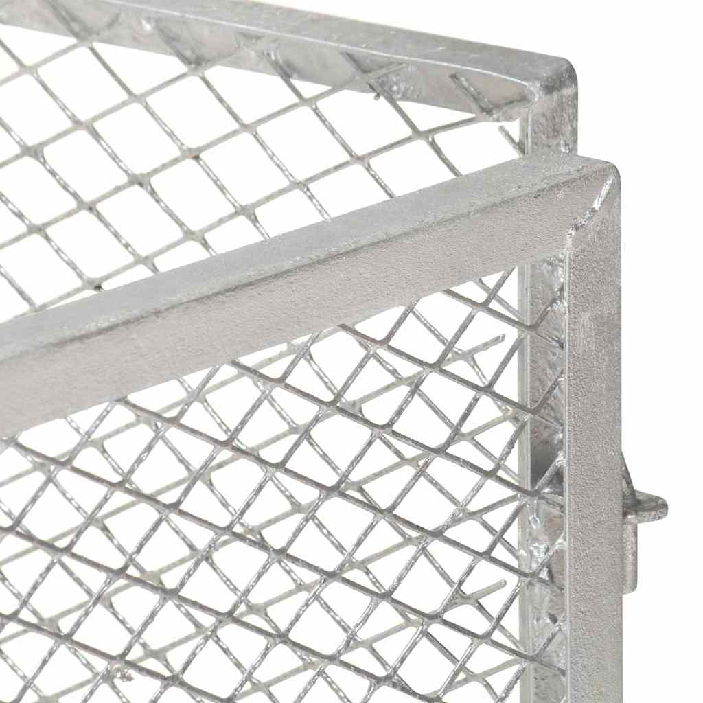 146149 vidaXL Garden Composter 85x85x70 cm Galvanised Iron