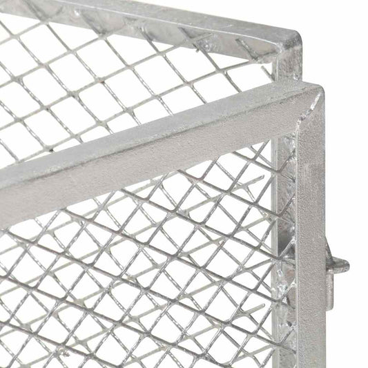 146149 vidaXL Garden Composter 85x85x70 cm Galvanised Iron