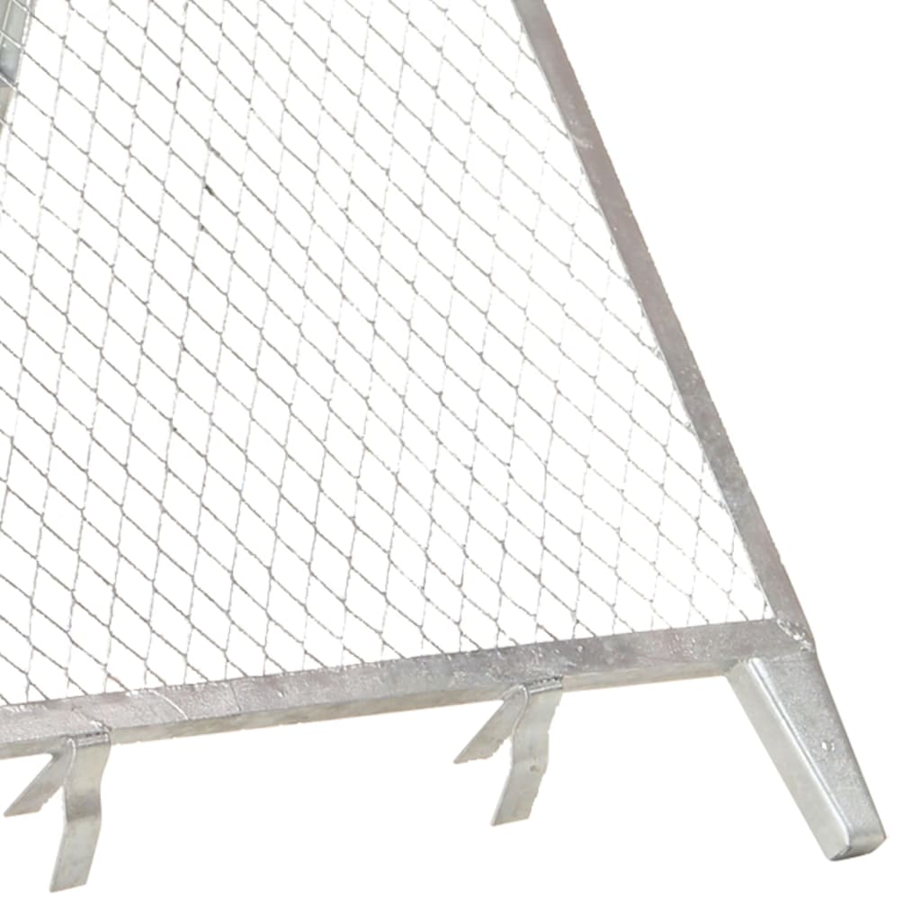 vidaXL Garden Sieve Galvanised Steel