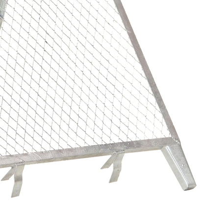 vidaXL Garden Sieve Galvanised Steel