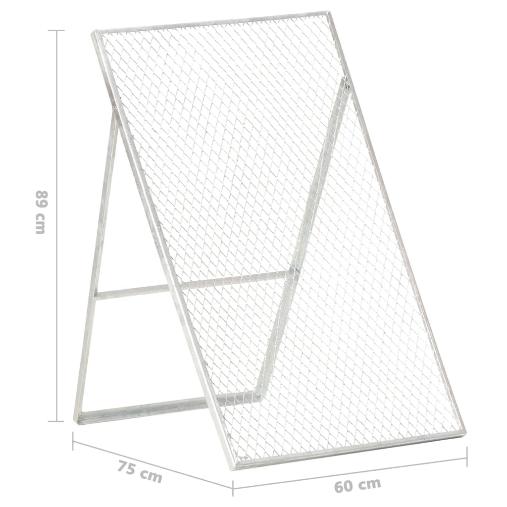 vidaXL Garden Sieve Galvanised Steel