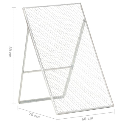 vidaXL Garden Sieve Galvanised Steel