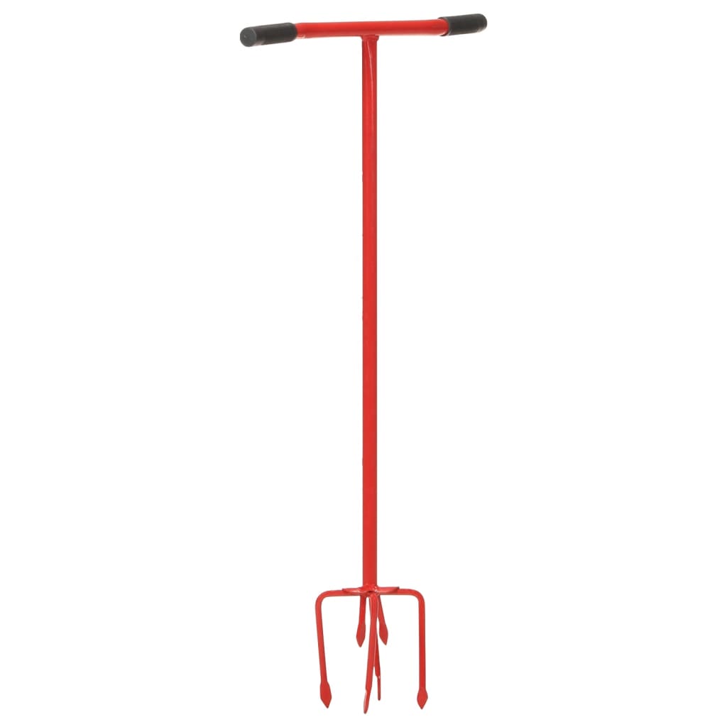 vidaXL Garden Claw Red Steel