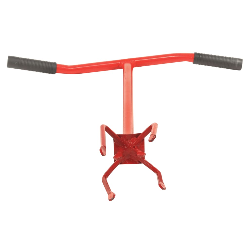 vidaXL Garden Claw Red Steel