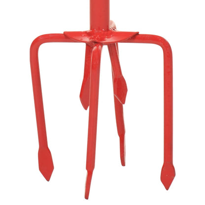 vidaXL Garden Claw Red Steel