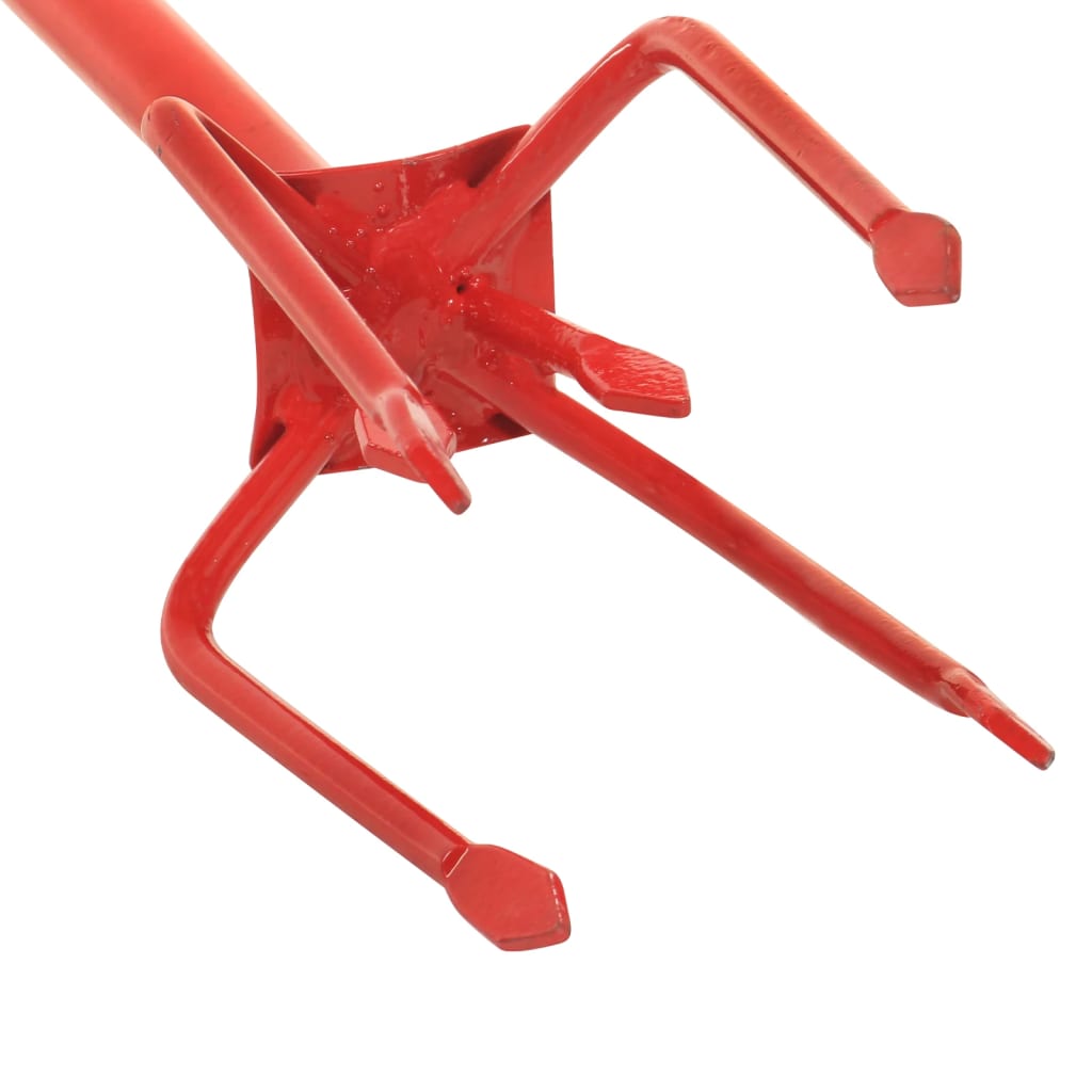 vidaXL Garden Claw Red Steel