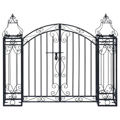 49419 vidaXL Ornamental Garden Gate Wrought Iron 122x20,5x100 cm