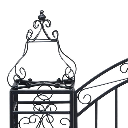 vidaXL Ornamental Garden Gate Wrought Iron 122x20.5x100 cm