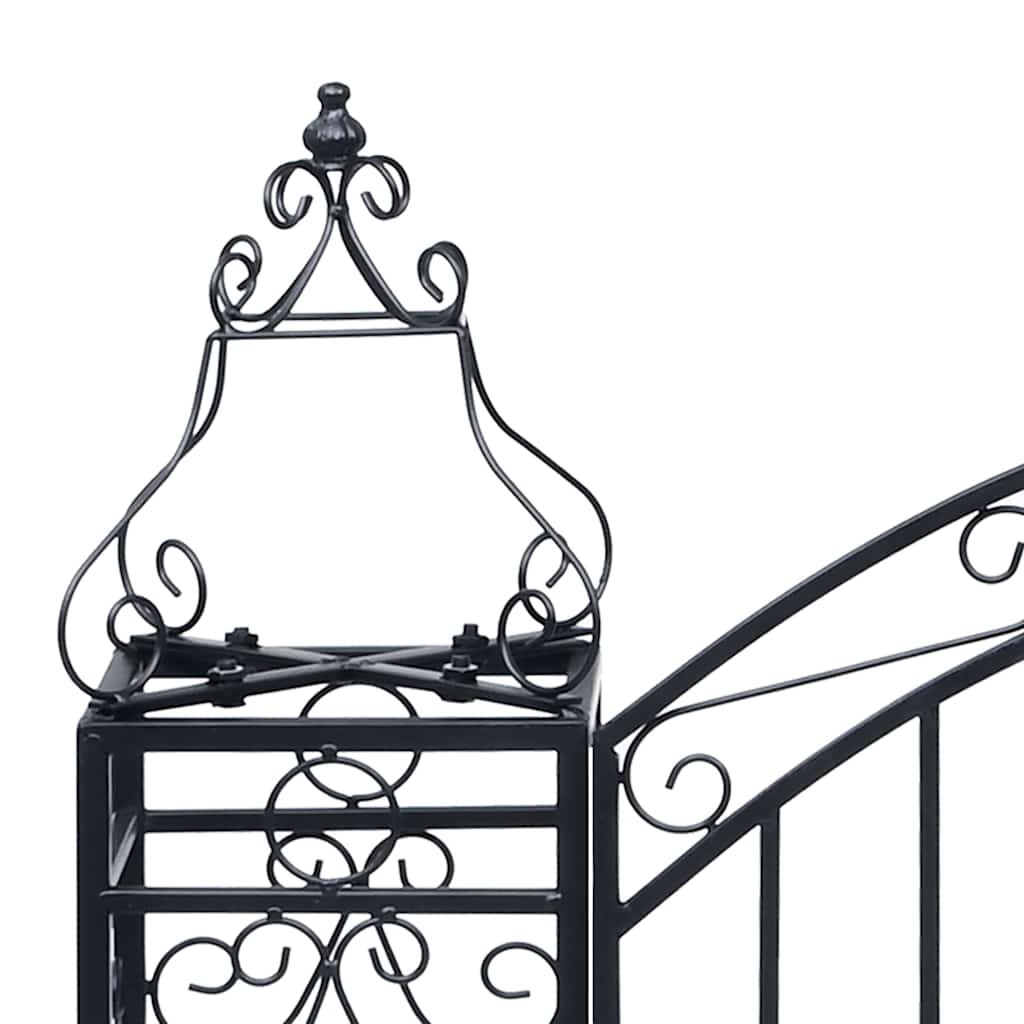 49419 vidaXL Ornamental Garden Gate Wrought Iron 122x20,5x100 cm