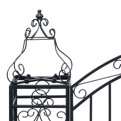 49419 vidaXL Ornamental Garden Gate Wrought Iron 122x20,5x100 cm