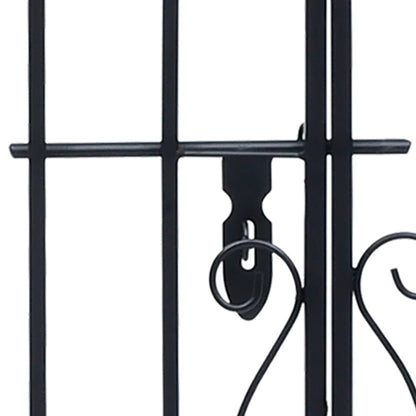 49419 vidaXL Ornamental Garden Gate Wrought Iron 122x20,5x100 cm