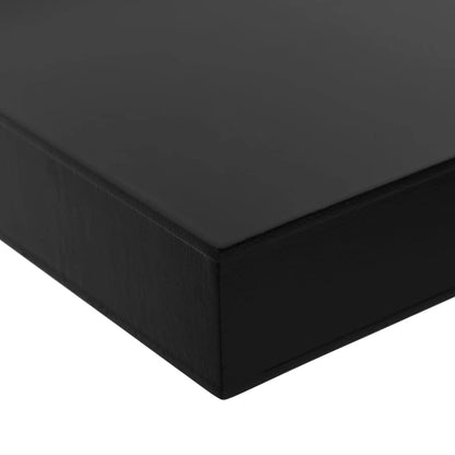 vidaXL Floating Wall Shelves 2 pcs Black 120x20x3.8 cm