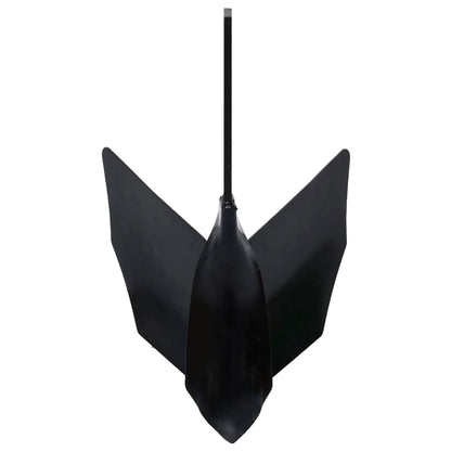vidaXL Tiller Plough Attachment Black Metal