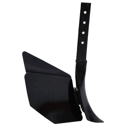 vidaXL Tiller Plough Attachment Black Metal