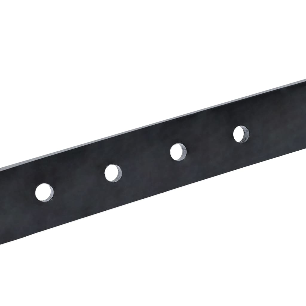 vidaXL Tiller Plough Attachment Black Metal
