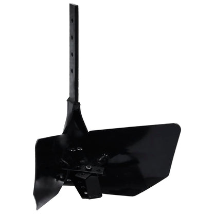 vidaXL Tiller Plough Attachment Black Metal