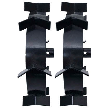 vidaXL Metal Wheels for 6.5 HP Petrol Tiller 2 pcs
