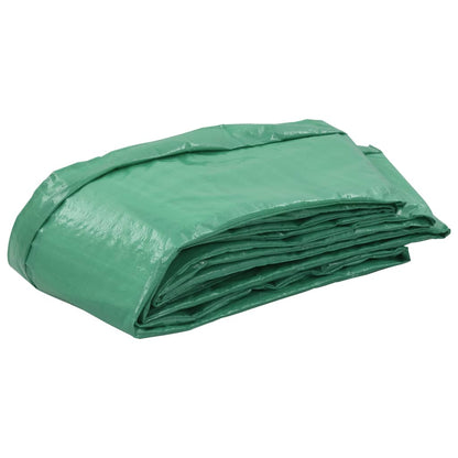 92395 vidaXL Safety Pad PE Green for 13 Feet/3,96 m Round Trampoline