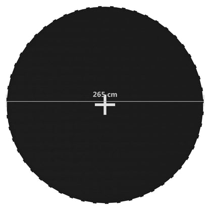 vidaXL Jumping Mat Fabric Black for 10 Feet/3.05 m Round Trampoline