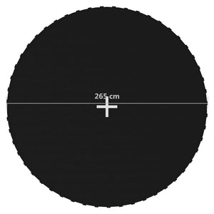 vidaXL Jumping Mat Fabric Black for 10 Feet/3.05 m Round Trampoline