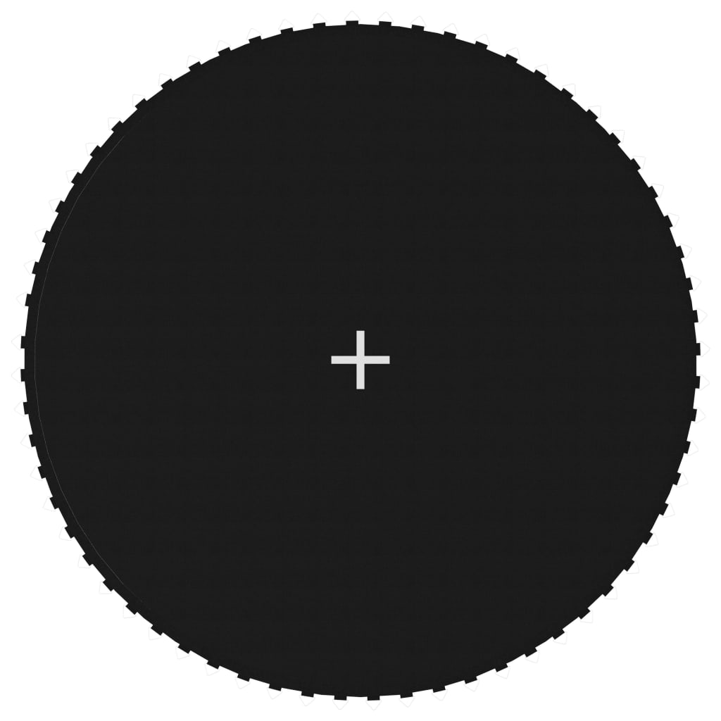 vidaXL Jumping Mat Fabric Black for 12 Feet/3.66 m Round Trampoline