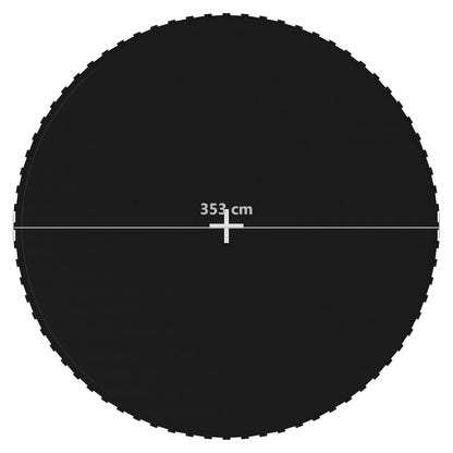 vidaXL Jumping Mat Fabric Black for 13 Feet/3.96 m Round Trampoline