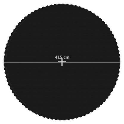 vidaXL Jumping Mat Fabric Black for 15 Feet/4.57 m Round Trampoline