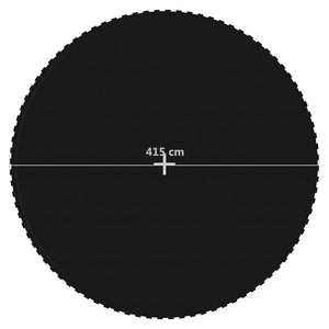 vidaXL Jumping Mat Fabric Black for 15 Feet/4.57 m Round Trampoline