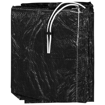 vidaXL Umbrella Cover | Black | Polyethylene | Large | UV-resistant