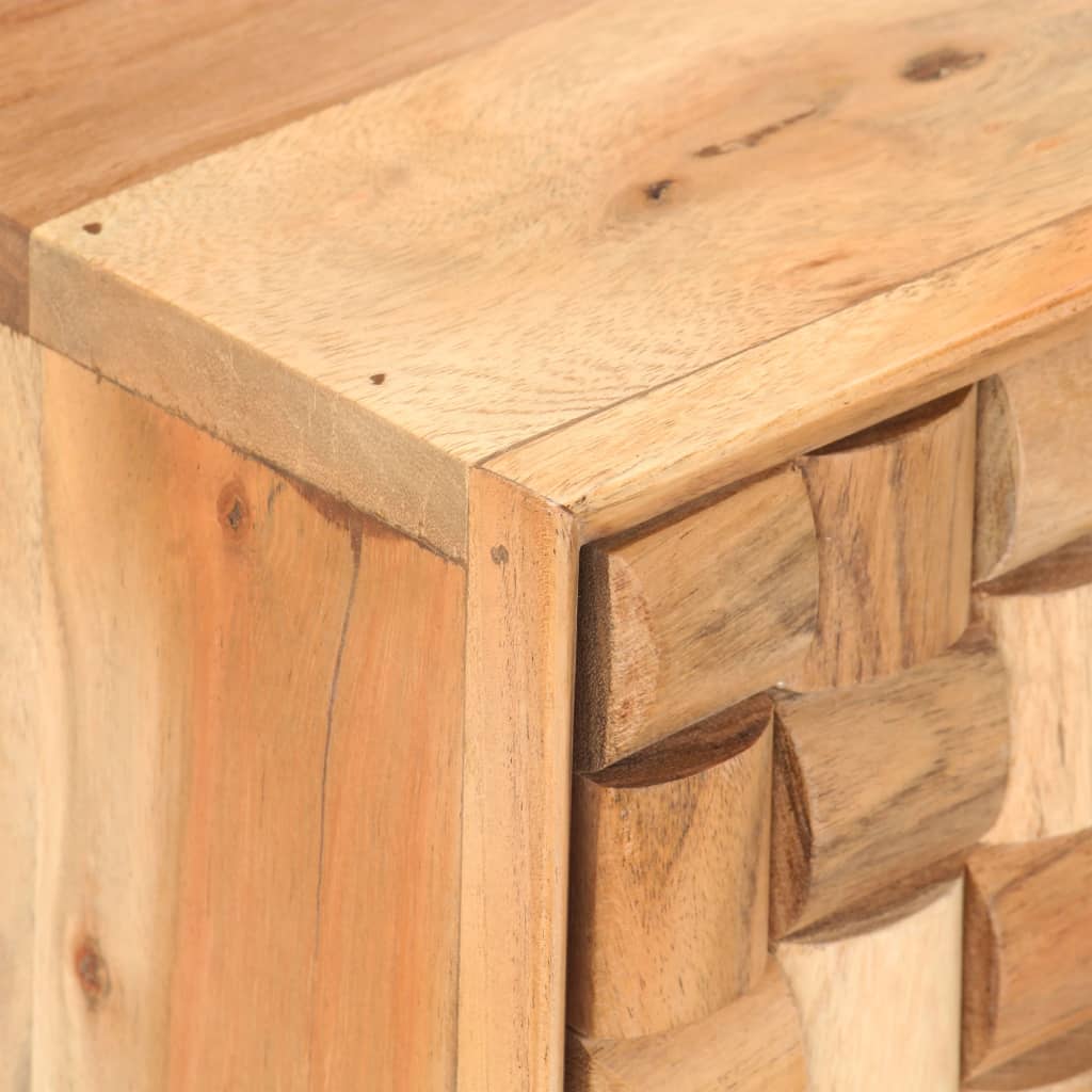 vidaXL TV Cabinet 100x30x40 cm Solid Acacia Wood