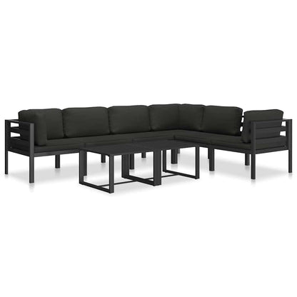 vidaXL Table | Anthracite | Aluminium | 60 x 60 x 38 cm | Modular
