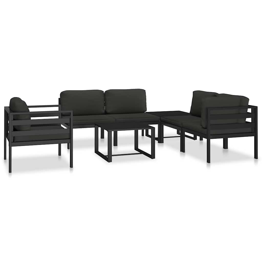 vidaXL Table | Anthracite | Aluminium | 60 x 60 x 38 cm | Modular