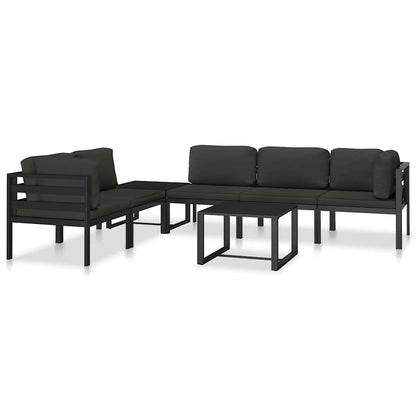 vidaXL Table | Anthracite | Aluminium | 60 x 60 x 38 cm | Modular